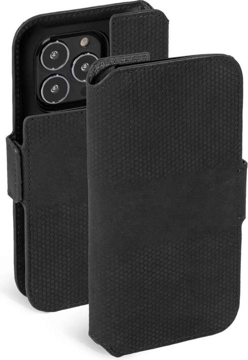 Actual product image Krusell Leather PhoneWallet Apple iPhone 13 Pro black (62395) (Apple iPhone 13 Pro)