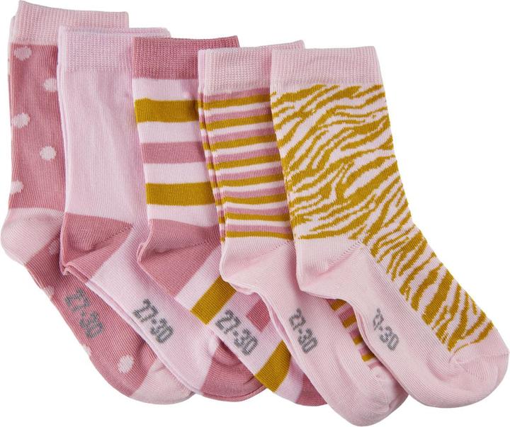 Actual product image Minymo Printed socks set of 5 light pink size 23/26 (5-pack, 23 - 26)