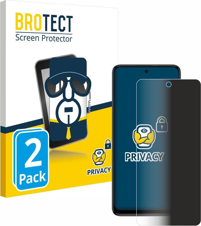 Produktbild BROTECT Sichtschutzfolie Anti-Spy Privacy Folie Blaulicht-Schutz (2 Stück, Motorola Moto G54)