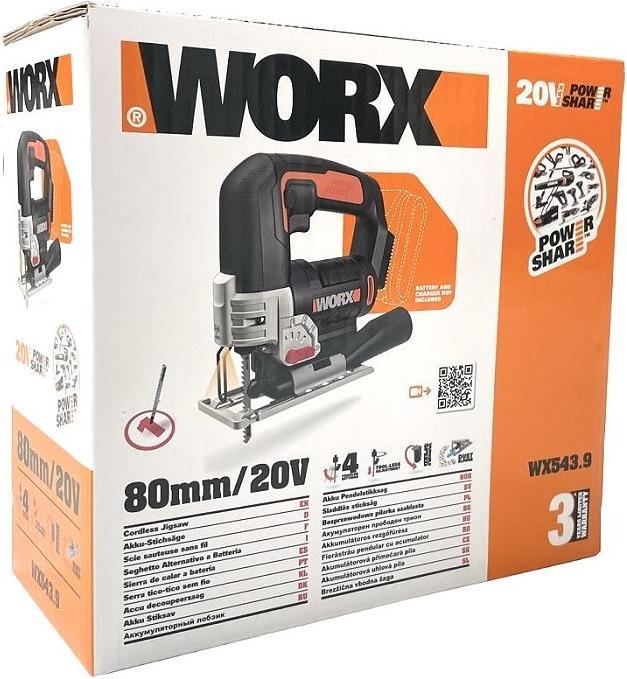 Produktbild Worx WX543.9 20V Akku-Stichsäge