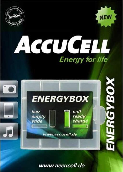 Actual product image Panasonic Eneloop battery combo pack with 4x AA and AAA batteries and 2 AccuCell battery boxes for free (4 pcs., AA, AAA)