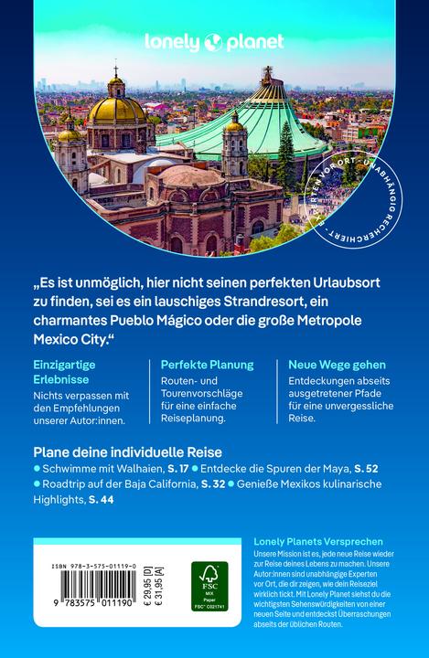 Produktbild Reiseführer Mexiko (Deutsch, Nellie Huang, Joel Balsam, Anna Kaminski, John Hecht, Kate Armstrong, Phillip Tang, Regis St. Louis, Ray Bartlett, 2024)