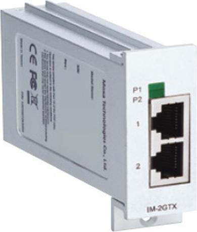 Immagine prodotto Moxa IM-2GTX - Gigabit Ethernet - 10,100,1000 Mbps - 1000BASE-T,100BASE-TX,10BASE-T (Ethernet, RJ45 (2x))