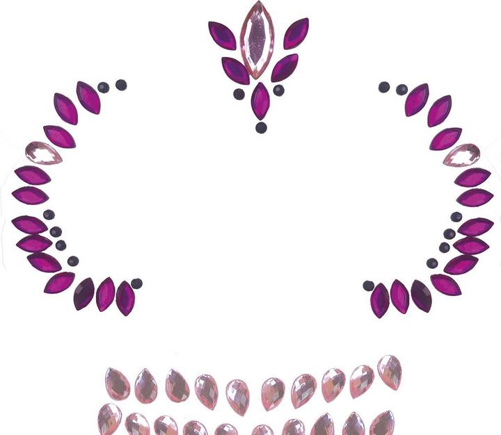 Produktbild Fiesta Totenkopf selbstklebende Gesicht-Strasssteine
