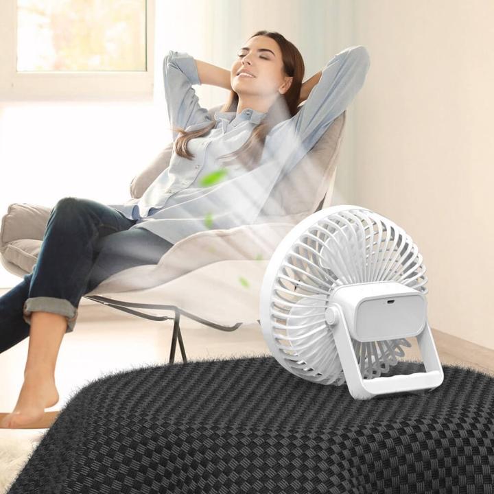 Actual product image Cover-Discount Mini Portable Table Fan Black (50 dB)