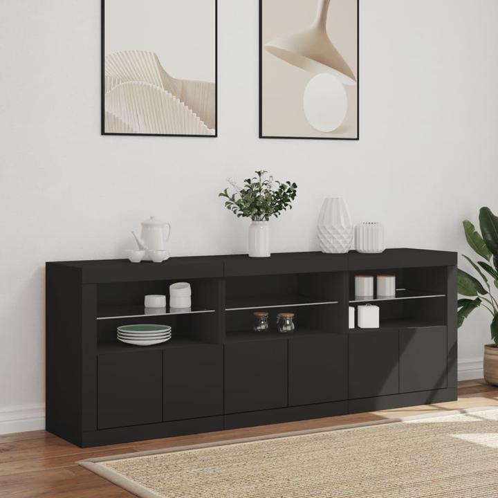 Actual product image VidaXL Sideboard mit LED-Leuchten (181.5 x 37 x 67 cm)