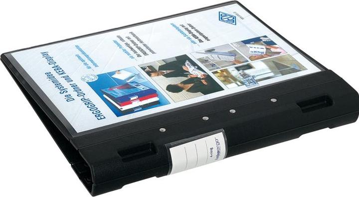 Actual product image Wedo ERGOGRIP presentation folder, 38 mm, black Front cover & back cover: black, DIN A4, filling height (A4, 38 mm, 1 Piece)