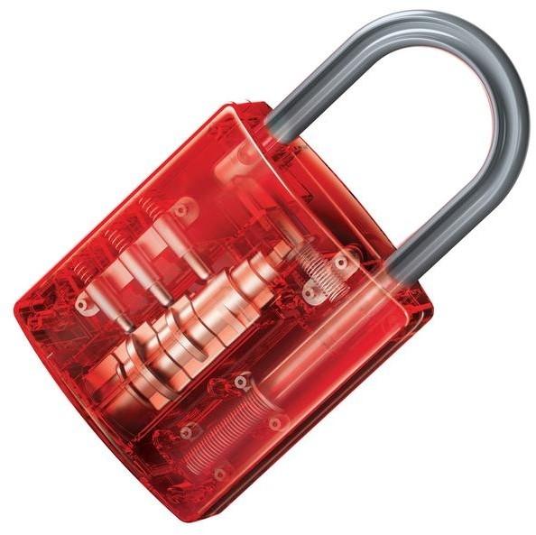 Actual product image 4M DAM Kidzlabs: GIGANT HANGSLOT TRANSPARANT 15cm, met gedetailleerde instructies, in doos 17x22x6c