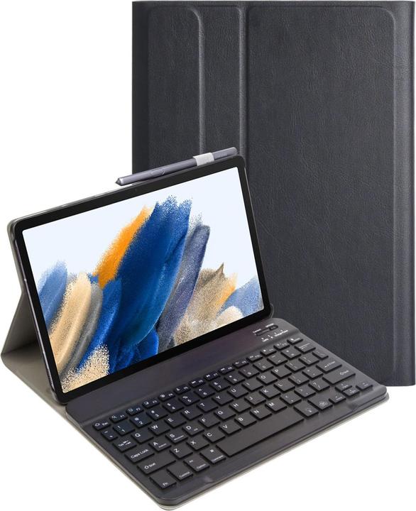 Actual product image Lobwerk 3in1 Bluetooth Keyboard (Black) + Mouse + Cover for Samsung Galaxy Tab A8 SM-X200/X205 10.5 inch Ca (X)
