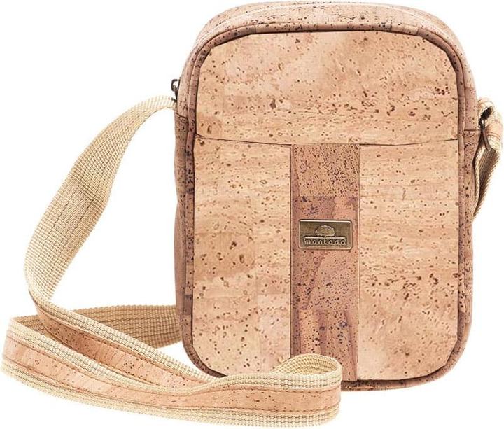 Montado Korktasche «Cross Stripe» natur