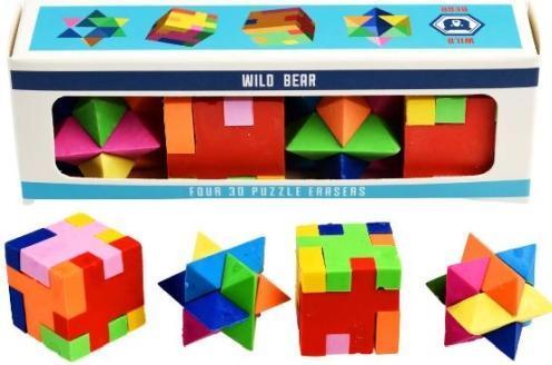 Immagine prodotto Rex London Gomme per puzzle 3D Set di 4 orsi selvatici