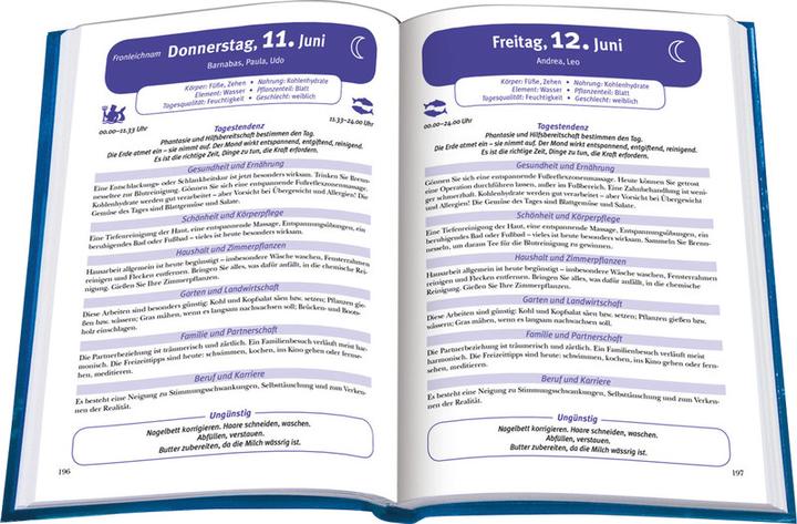 Produktbild Heyne Ludwig Kalender Der grosse Mondkalender Tag für Tag (A5, Kein Einband, Deutsch)