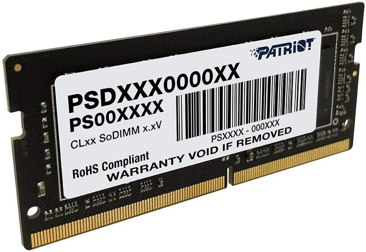 Produktbild Patriot Signature PSD432G32002S Speichermodul GB DDR4 (1 x 32GB, 3200 MHz, DDR4-RAM, SO-DIMM)