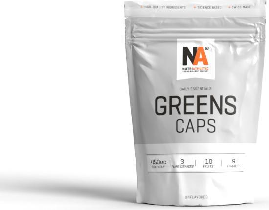 Actual product image Nutriathletic GREENS Caps (30 Piece, Capsules, 135 g)