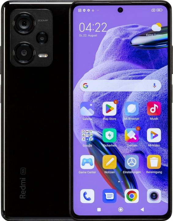 Produktbild Xiaomi Redmi Note 12 Pro+ (256 GB, Midnight Black, 6.67", Dual SIM, 200 Mpx, 5G)