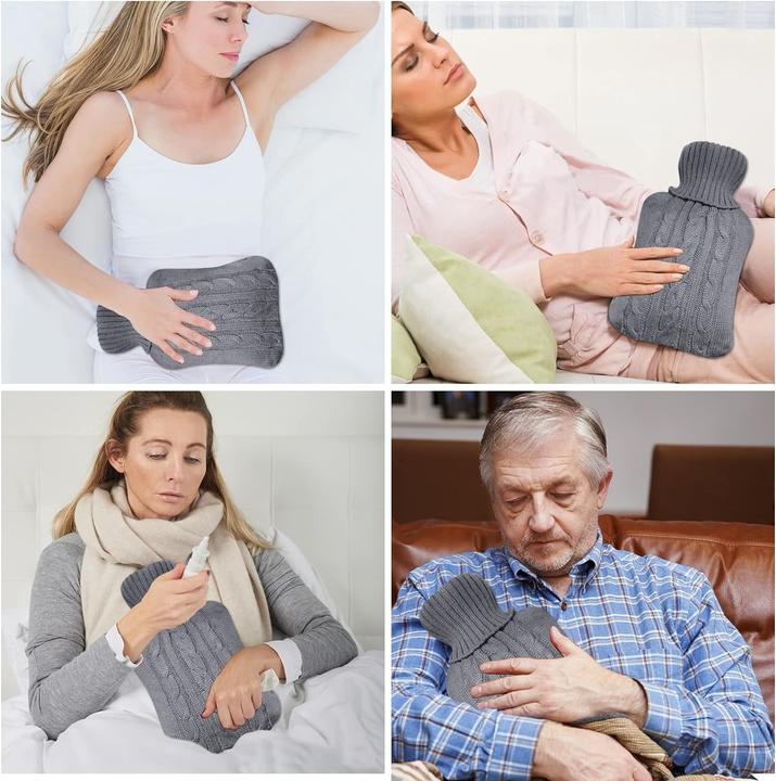 Image du produit ASMI bouillotte, bouillotte avec housse en tricot (1 l)