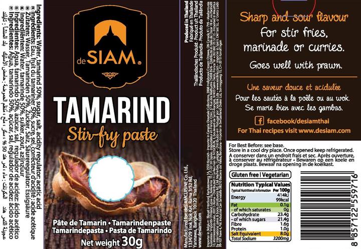 Image du produit deSiam Pâte à sauter au tamarin (30 g)