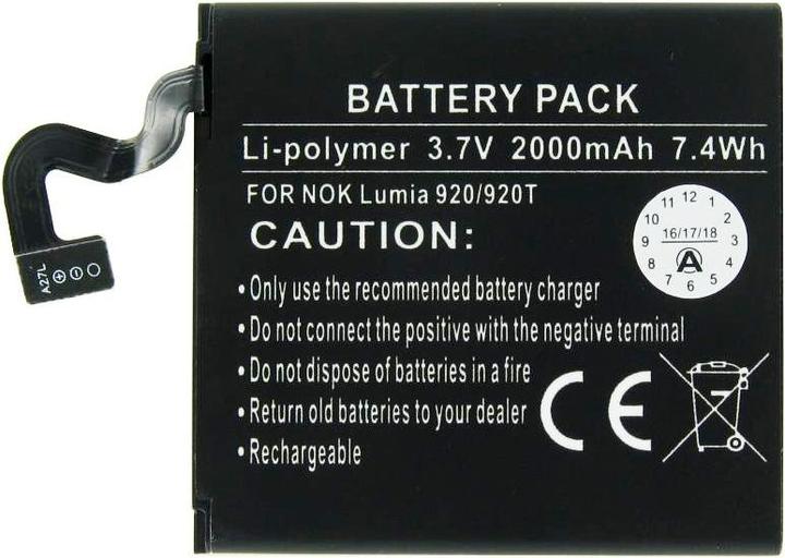 Actual product image Nokia Akku BP-4GW, Lumia 920 Akku Typ BP-4GW