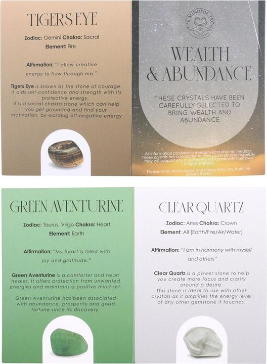 Image du produit Something Different Pierre roulée de guérison de la richesse et de l'abondance (paquet de 3)