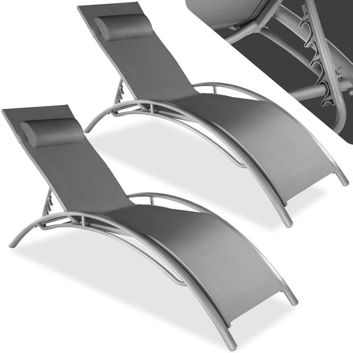 tectake 2x Bains de soleil (158 cm)
