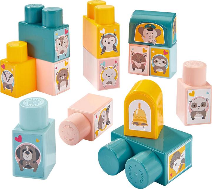 Actual product image Abrick Animal train with building blocks, 51 pcs.