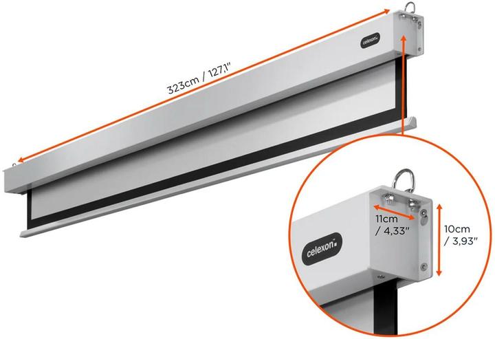 Immagine prodotto Celexon Electric Professional Plus formato Business - schermo - montaggio a soffitto possibile, g (139.37", 16:10)