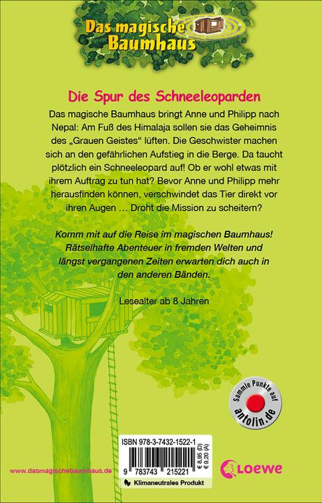 Produktbild Das magische Baumhaus (Band 60) - Die Spur des Schneeleoparden (Deutsch, Mary Pope Osborne, Petra Theissen, Sabine Rahn, 2022)
