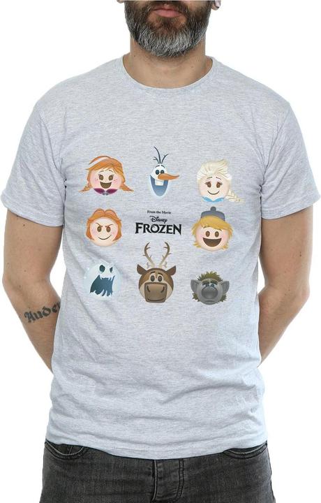 Immagine prodotto Disney Frozen Heads Maglietta Uomo (M)