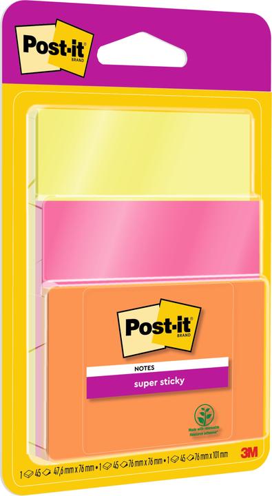 Immagine prodotto Post-it SUPER-STICKY - tailles assorties