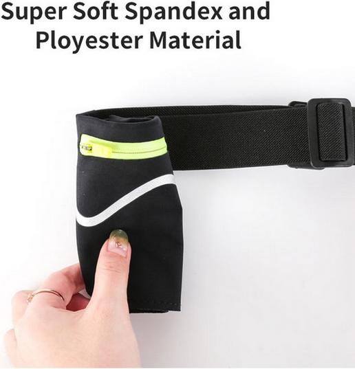 Produktbild Haissky Universelle Sport Bauchtasche mit Kopfhörerausgang