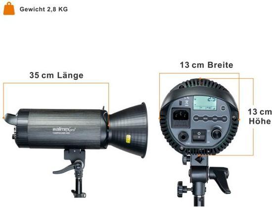 Actual product image Walimex pro Campaigner 400 HS studio flash (400 W, Flash head)