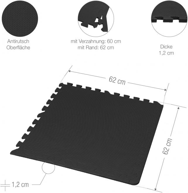 Produktbild Gorilla Sports Schutzmattenset (1.20 cm)