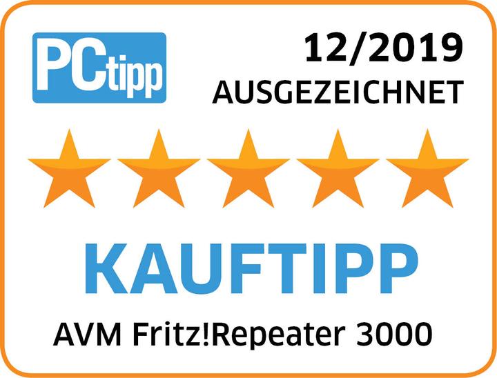 Actual product image AVM FRITZ!Repeater 3000 (1733 Mbit/s, 400 Mbit/s)