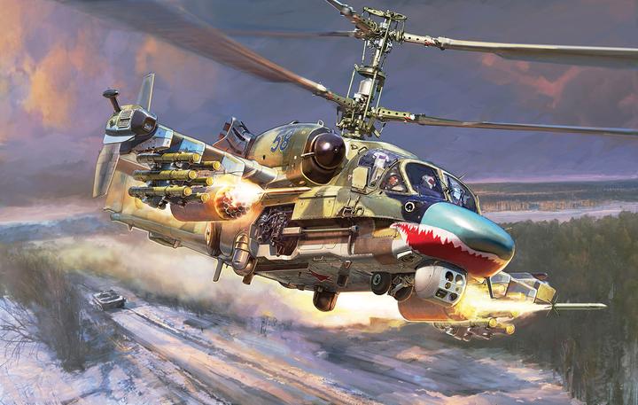 Image du produit Zvezda 1:48 Hélicoptère de reconnaissance et de combat Ka-52 Alligator