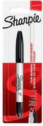 Image du produit Sharpie Marqueur Twin Tip Extra fin + fin (Noir, 1 mm, 1 x)