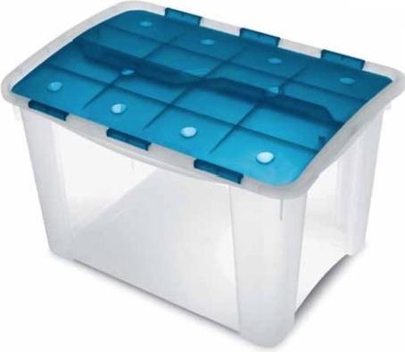 Actual product image Terry Home Box 60 Storage Cabinet Blue, Transparent Rectangular (60 l)