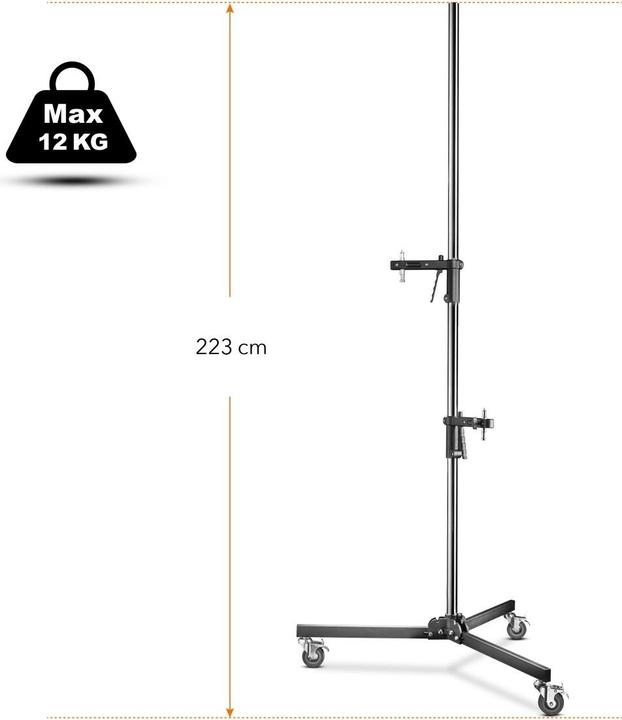 Image du produit Walimex pro Par trépied roulant (223 cm, 12 kg)