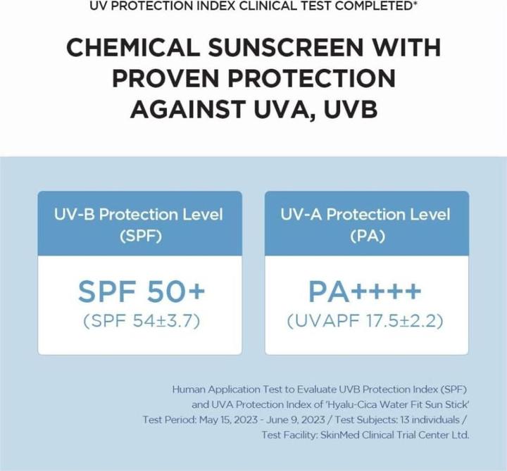 Energie-Label Skin1004 Madagascar Centella Hyalu-Cica Silky-Fit Sun Stick 7g (Sonnenstick, SPF 50)