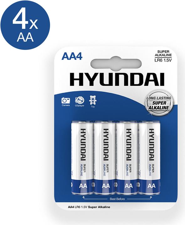 Hyundai Super Alkaline AA batteries (4 pcs., AA)