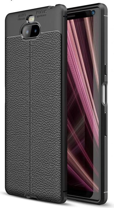 Produktbild Screenguard Sony Xperia 10 Plus Hülle Leather Design TPU Cover (Sony Xperia 10 Plus)