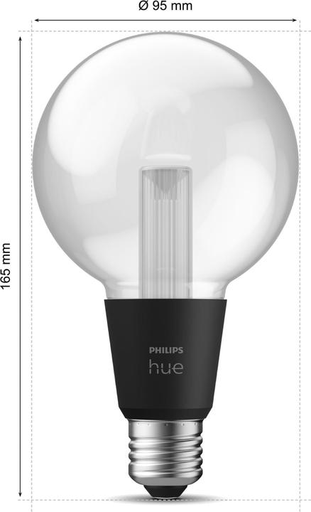 Produktbild Philips Hue White & Color Ambiance Lightguide Globe (E27, 6.80 W, 500 lm, 1 x, G)