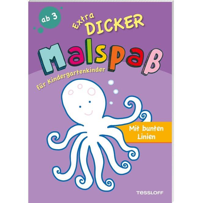 Produktbild Tessloff Extradicker Malspass für Kindergartenkinder. Mit bunten Linien