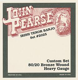 Actual product image John Pearse J. Pearse 2025H Heavy Irish Tenor Banjo
