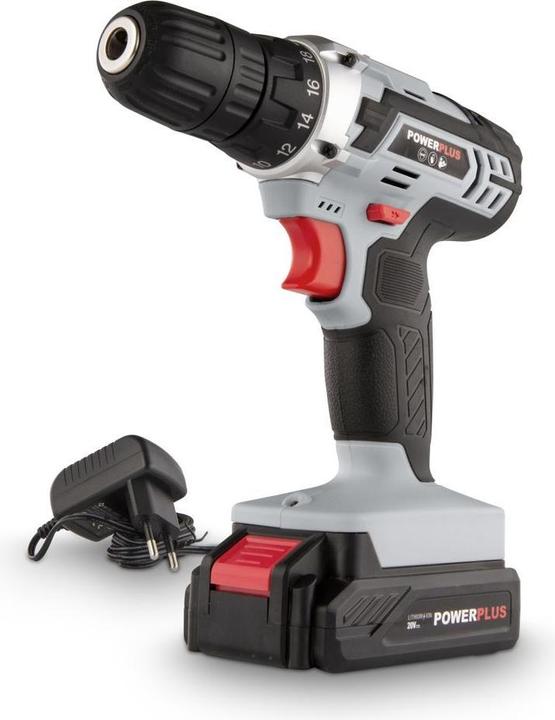 Produktbild Powerplus Bohrschrauber 20V - inkl. Akku 20V 1.3Ah und Ladegerät (Akkubetrieb)