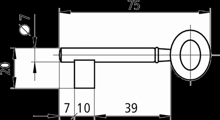 Image du produit Schänis Clé pour serrure à encastrer (Serrure à mortaise)