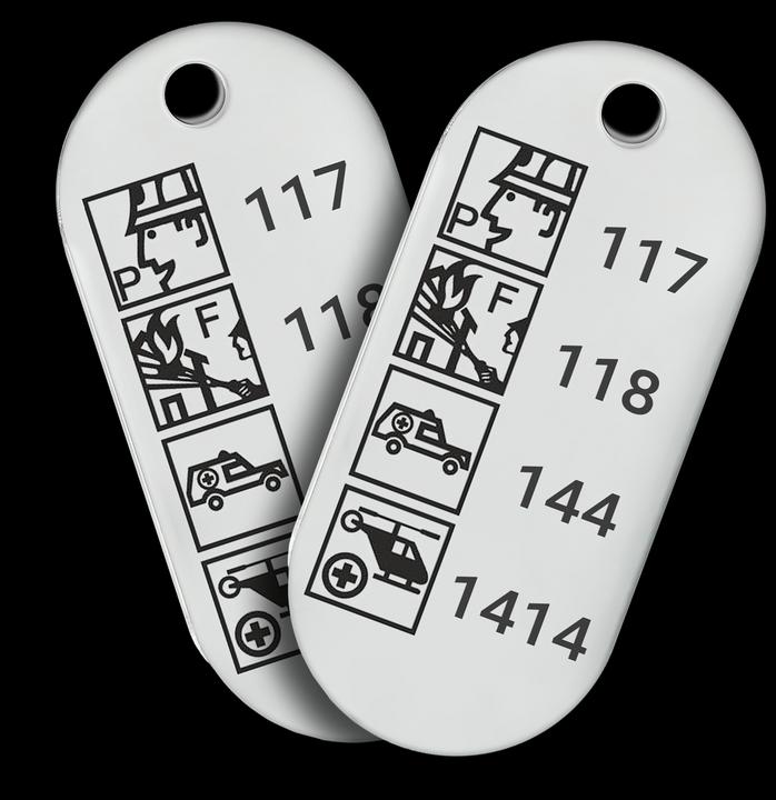 Produktbild Schlüsselfundstelle Schweiz Schlüsselfundmarke (Key Finder) - 2er-Set