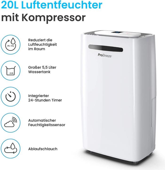 Produktbild Breeze Raumentfeuchter (30 m², 20 l/24h)