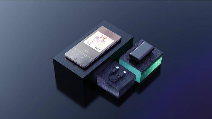 Actual product image Shanling UP5 (Display, Microphones, gain switch, USB-DAC, Bluetooth)