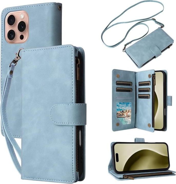 Produktbild Cover-Discount iPhone 16 Pro - Brieftaschen Hülle mit Umhängeband (Apple iPhone 16 Pro)
