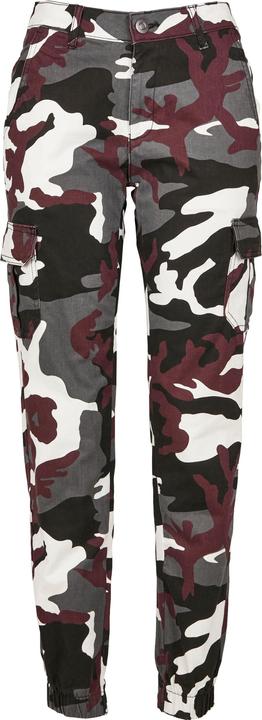 Urban Classics Ladies High Waist Camo Cargo Pants